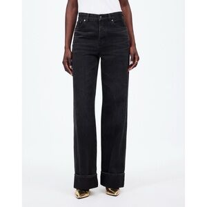 Madewell Low-Slung Baggy Jeans in Garza Black Wash Size 29